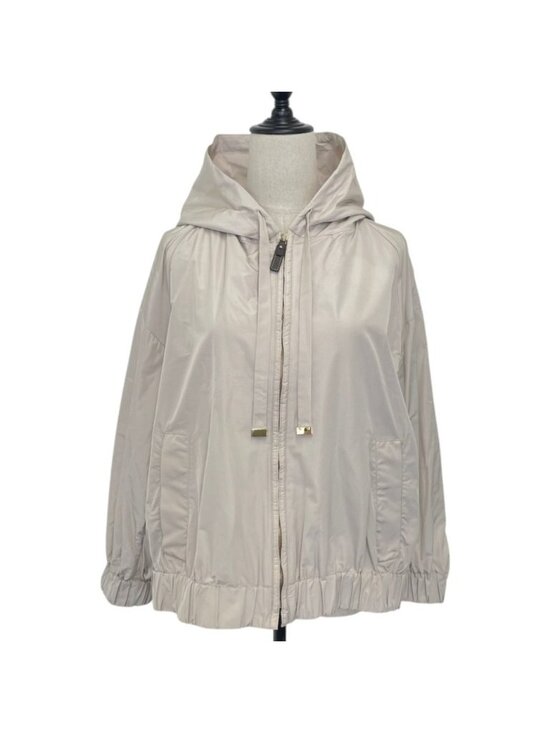 Max Mara Tops - Max Mara 'S Smmcammeo Short Taffeta Jacket Rain Hoodie 36 Beige